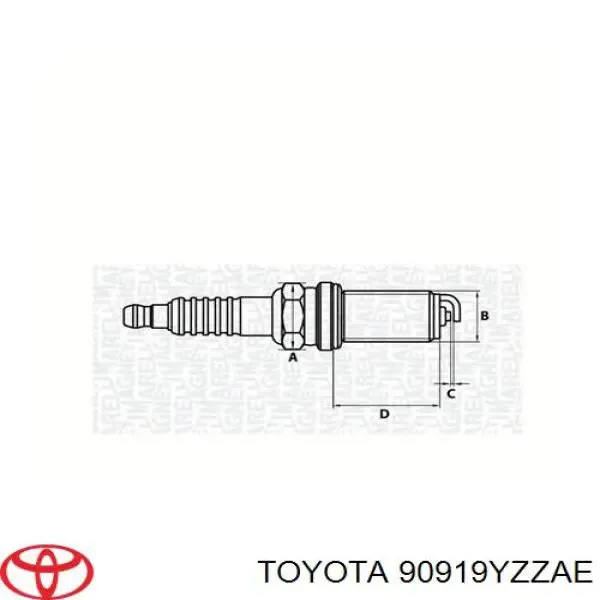 Свічки автомобільні Toyota 90919YZZAE ціна, від