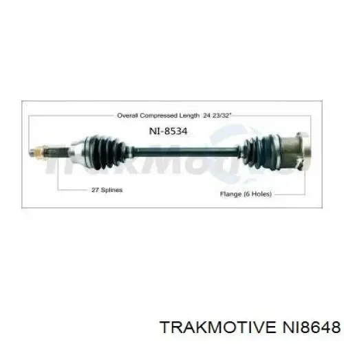Піввісь права NI8648 Trakmotive/Surtrack