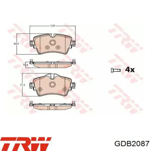 Передні тормозні колодки 161801 Power Stop