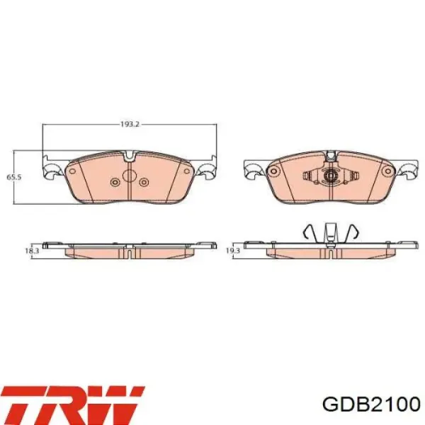 Передні тормозні колодки 231838 Power Stop