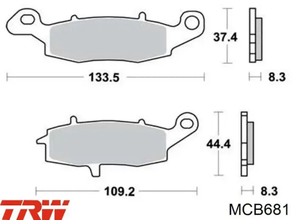 Передні тормозні колодки FA231 EBC Brakes