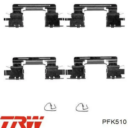 Ремкомплект передніх гальм MRB20214 MarkBest