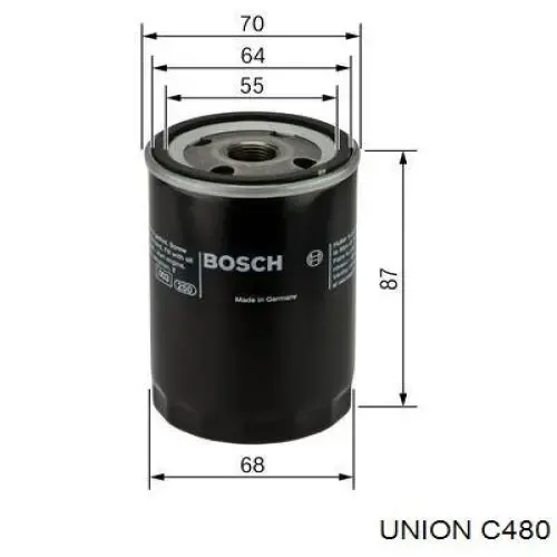 Масляний фільтр C480 Union
