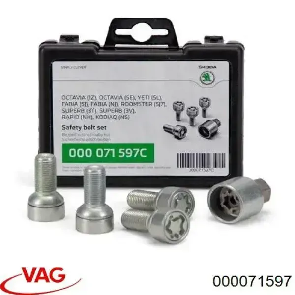 Колісний болт 000071597 VAG