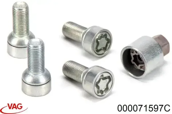 Гайка кріплення колеса VAG 000071597C ціна, від