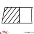 Кільця поршневі комплект на мотор, STD. VAG 03C198151F