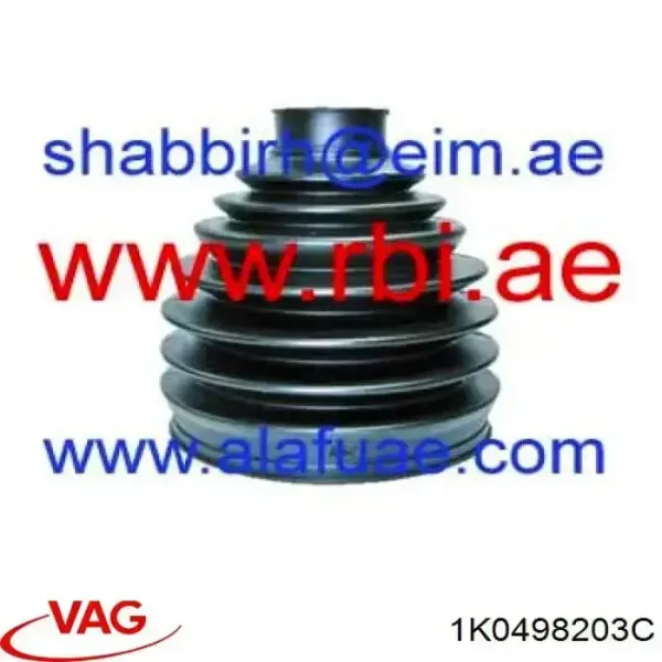 Купити 1K0498203C VAG Пильник шарніра приводу