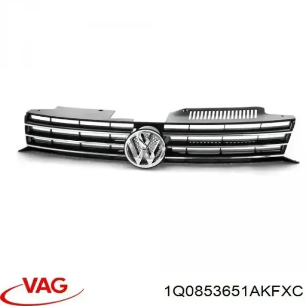 Решітка радіатора 1Q0853651AKFXC VAG