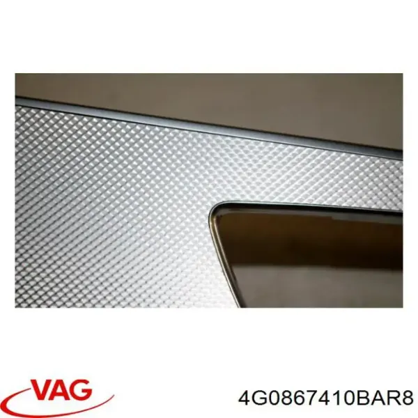 Облицювання внутрішньої ручки дверей, передньої, правої 4G0867410BAR8 VAG
