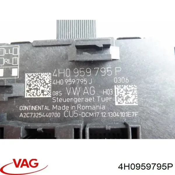 Блок комфорту задніх дверей 4H0959795P VAG