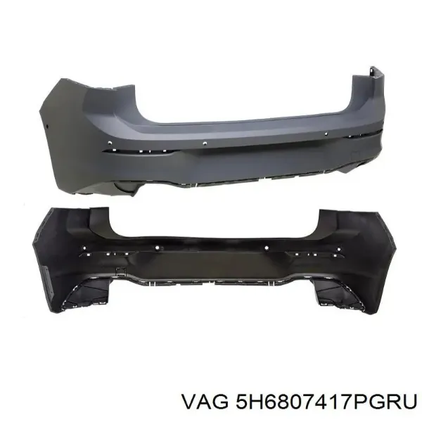 Задній бампер PVW04116BA Signeda