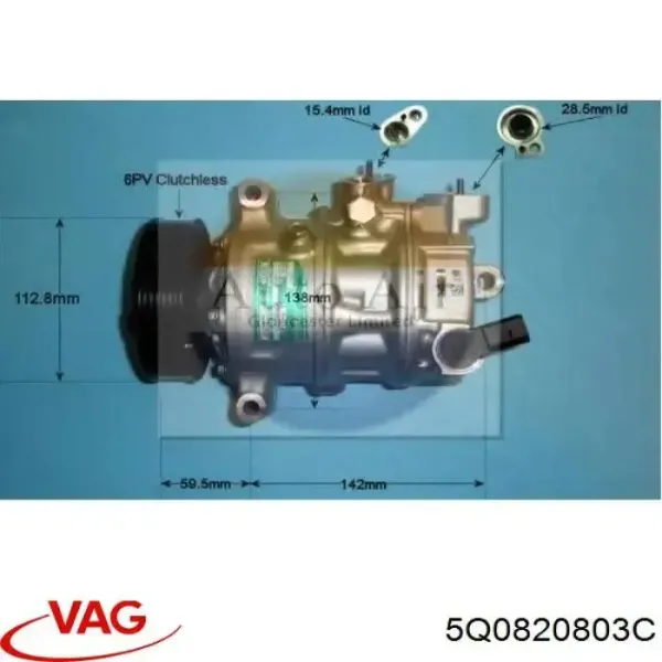 Компресор кондиціонера 5Q0820803C VAG