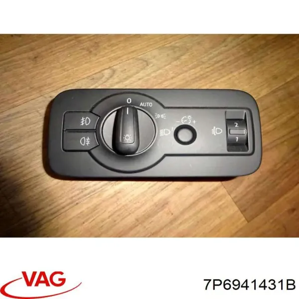 Перемикач світла фар, на "торпеді" 7P6941431B VAG