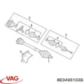 Граната внутрішня ліва VAG 8E0498103B
