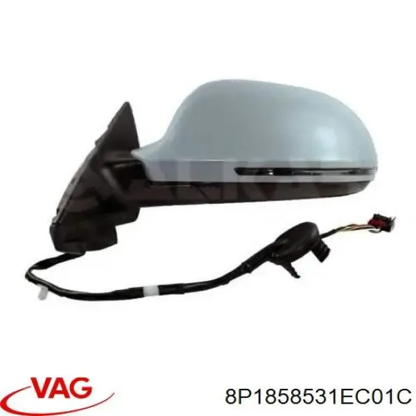 Ліве бокове дзеркало 8P1858531EC01C VAG