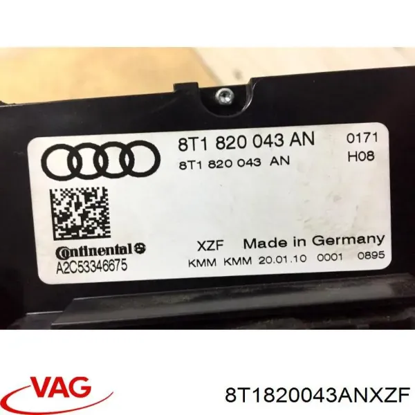 Механізм управління кондиціонером на Audi Q5  8RB