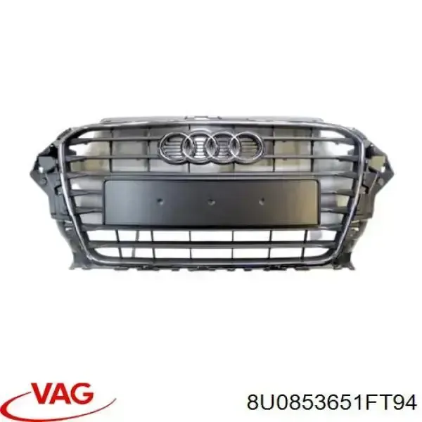 Решітка радіатора 8U0853651FT94 VAG