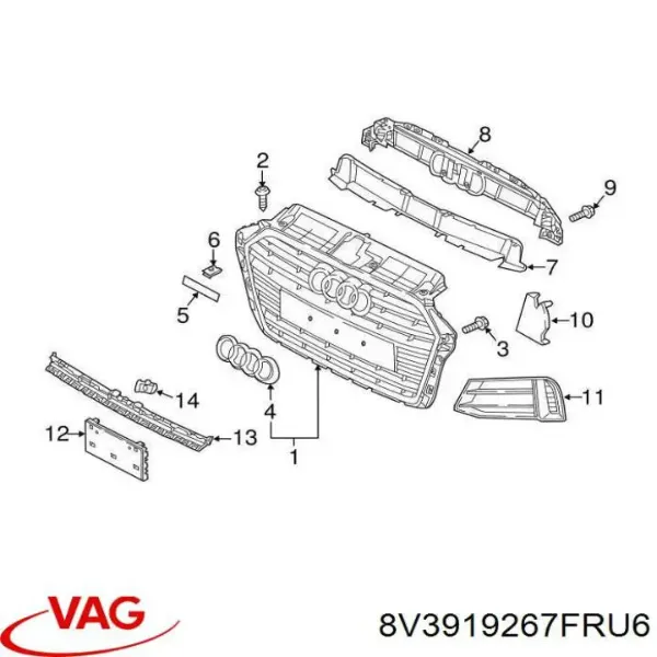  8V3919267FRU6 VAG
