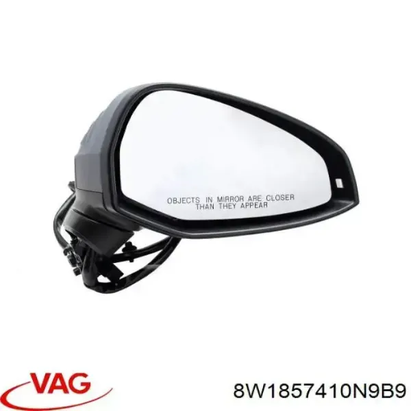 Дзеркало праве 8W1857410N9B9 VAG