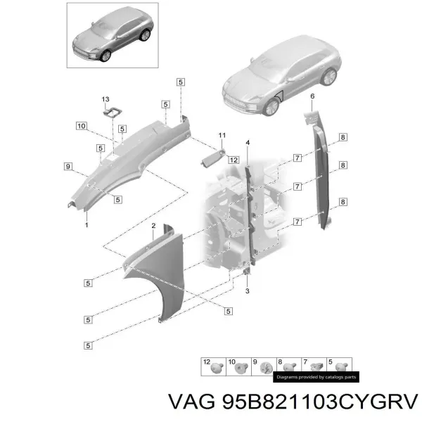  95B821103CYGRV VAG