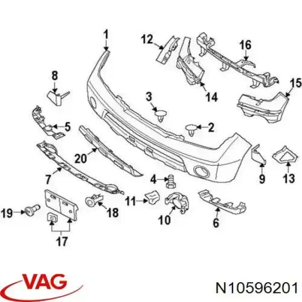 Пістон (кліп) кріплення накладок порогів 30863053 AND