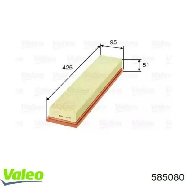 Повітряний фільтр 585080 VALEO