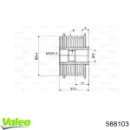 Шків генератора VALEO 588103 Шків генератора VALEO 588103