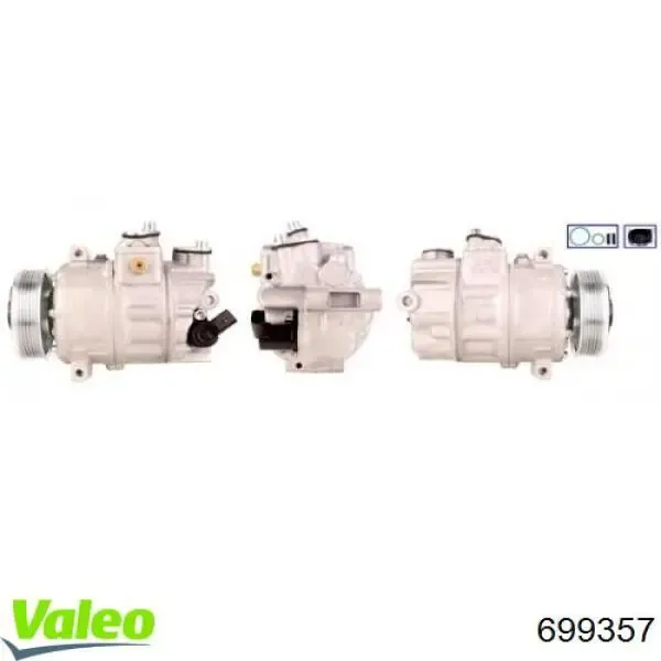 Компресор кондиціонера 699357 VALEO