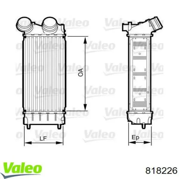 Інтеркулер 818226 VALEO