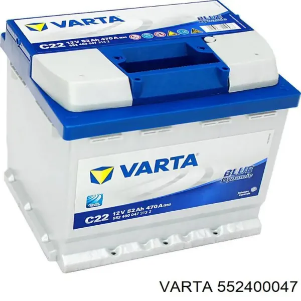 Акумуляторна батарея, АКБ 552400047 Varta