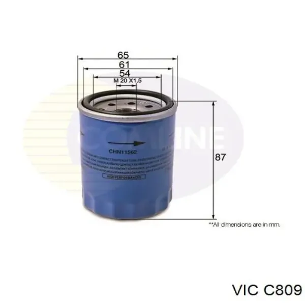Масляний фільтр C809 Vic