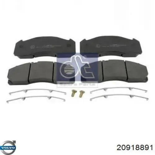 Передні тормозні колодки 20918891 Volvo