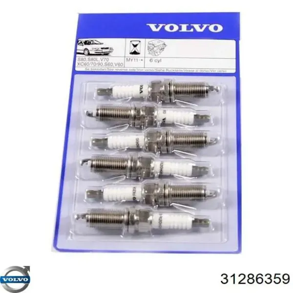 Свічки Volvo 31286359