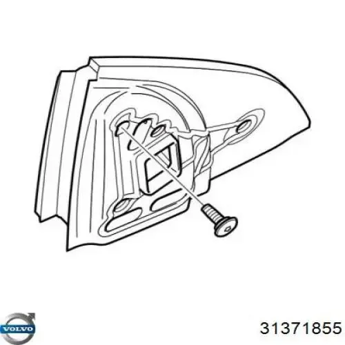 Дзеркало праве 31371855 Volvo