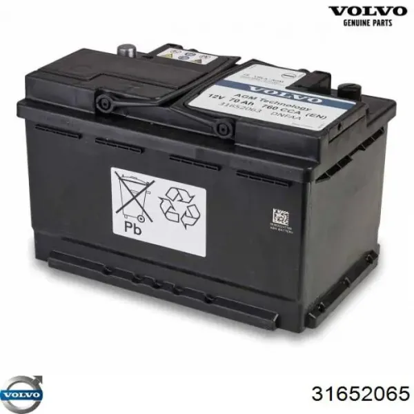Акумуляторна батарея, АКБ 31652065 Volvo