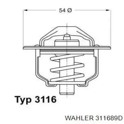 Термостат 311689D Wahler