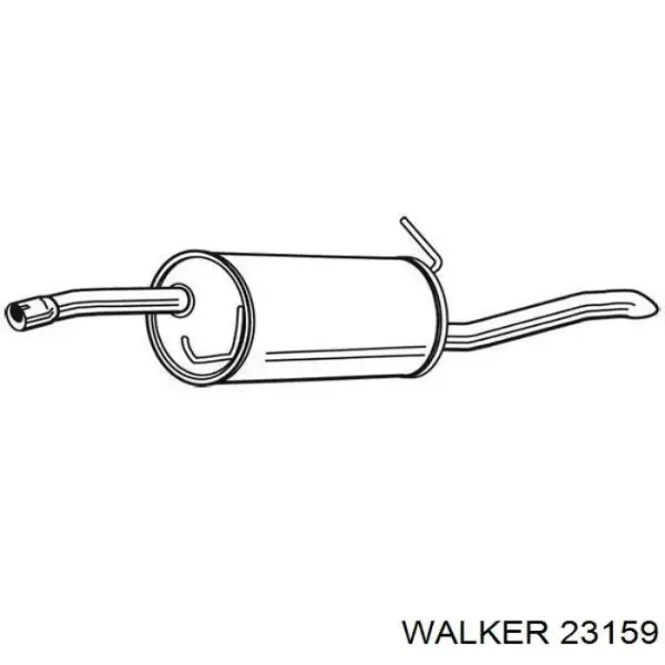 Глушник, задня частина 23159 Walker