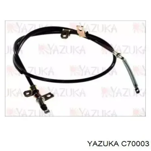 Трос ручного гальма задній, лівий C70003 Yazuka