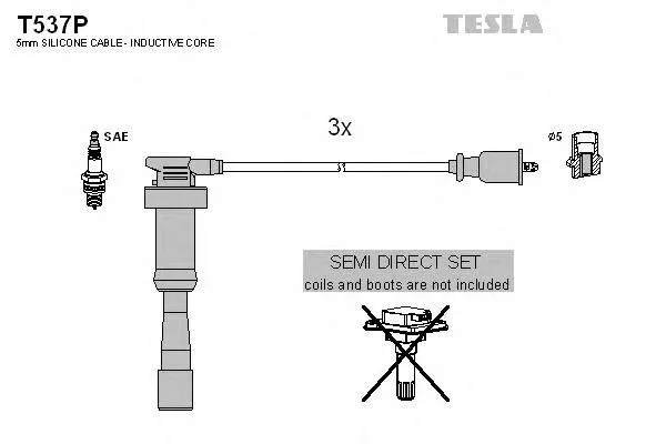 Високовольтні дроти T537P Tesla