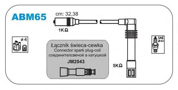 Високовольтні дроти ABM65 Janmor