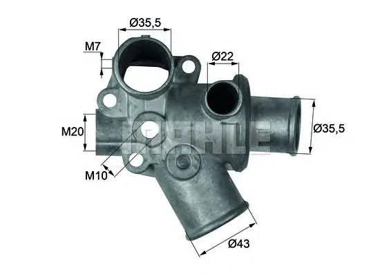 Корпус термостата TI9480D Mahle Original