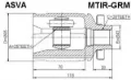 ШРУС внутрішній правий Mitsubishi Space Wagon N8, N9