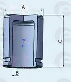 Поршень супорту гальмівного, переднього P434901MSG MSG