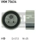 Ролик натягувача ременя ГРМ SKF VKM75634