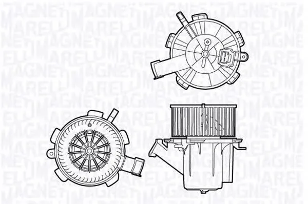 Вентилятора пічки 069412706010 Magneti Marelli