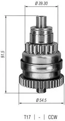 Бендикс стартера ZN0751 ZEN