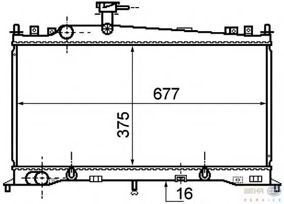 Радіатор 8MK376750271 HELLA