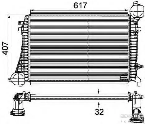 Інтеркулер 8ML376746161 HELLA