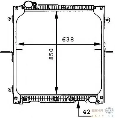 Радіатор 8MK376721171 HELLA