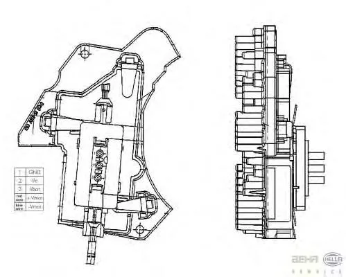 Резистор пічки 5HL351321011 HELLA